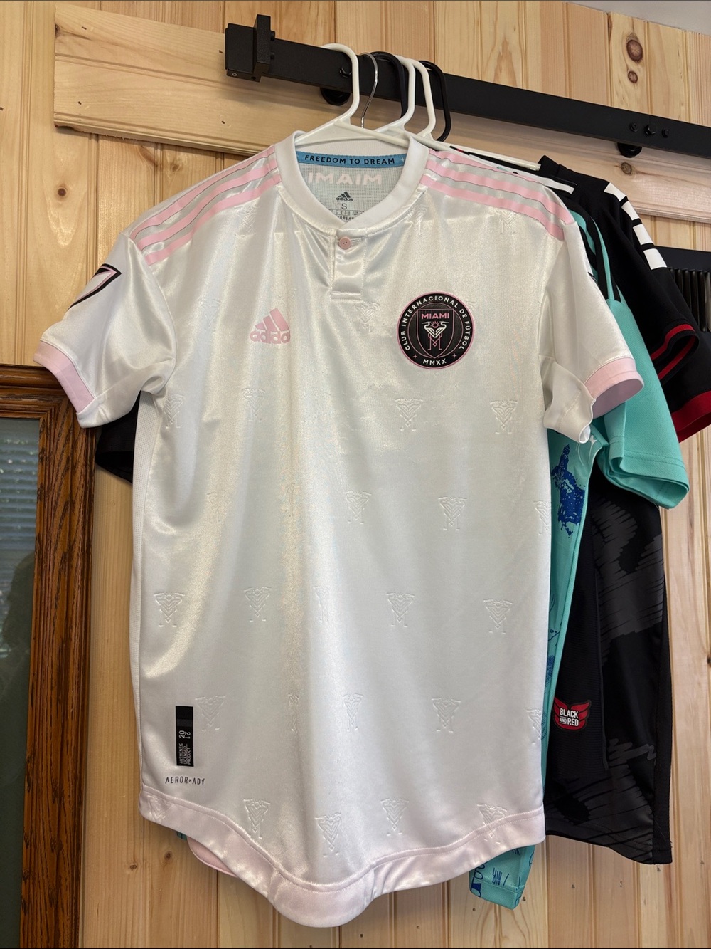 adidas White & Pink Inter Miami Men's Jersey